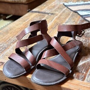 Franco Sarto Dark Brown Strappy Sandals